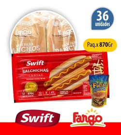 36 Superpanchos + Pan Fargo + 1 aderezo