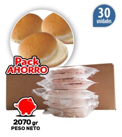 Medallón de carne vacuna de 69 Grs línea gastronómica x30 La Conquista + Panes + Aderezo ¡OFERTA!