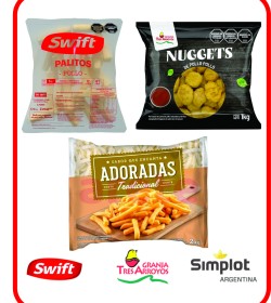 PROMO FREEZER! NUGGETS DE POLLO + PALITOS DE POLLO + PAPAS CONGELADAS