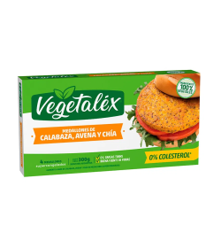 Hamburguesas Vegetalex Calabaza avena y chia x4u