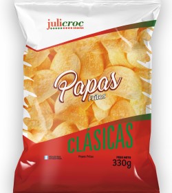 PAPAS FRITAS JULICROC X 330Gr. 1ra Calidad.
